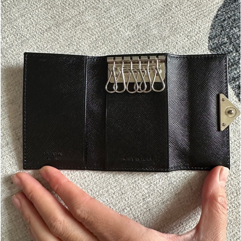 Prada Black Key & Card Holder - Picture 5 of 9